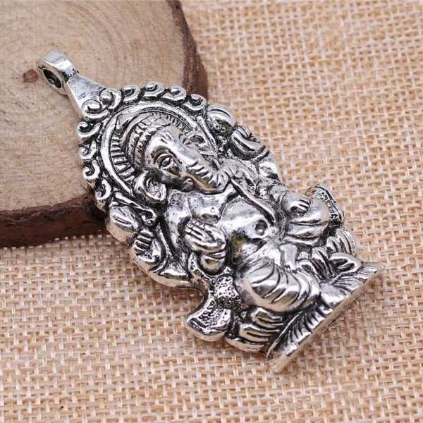 4 kpl Buddhan antiikkiriipus Elefantti Buddha-riipus Silver