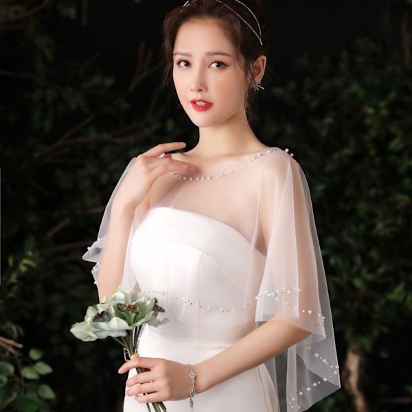 Bride Shawl Evening Prom Cape STYLE2 STYLE2 style2