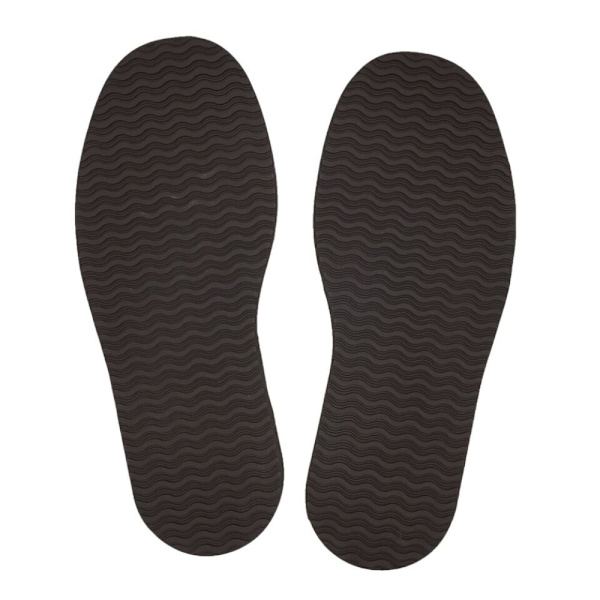 1 Par Skor Matt Stickers Gummi Skostycken SVART Black
