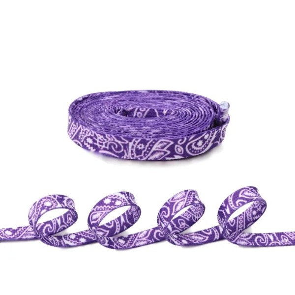 Cashew Flower Flat Shoelisser Sneakers Skolisser LILLA Purple