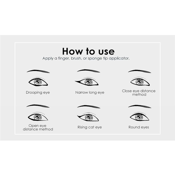 Flytande Eyeliner Set Gel Eyeliner Matt