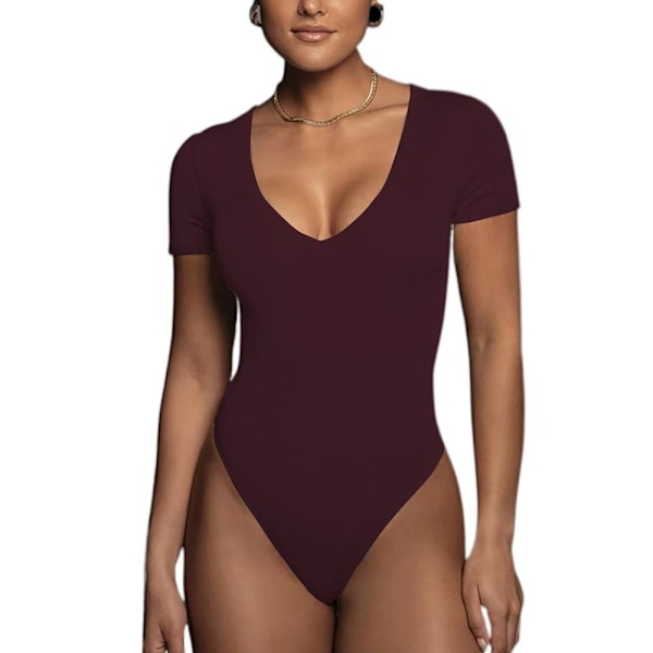 Bodysuit Jumpsuit WINE RED M Wine Red M