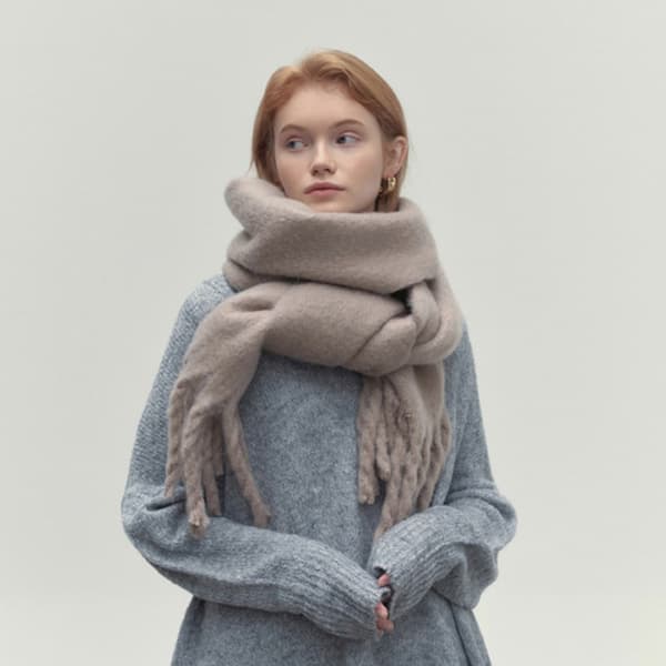 Vintersjal Dame Skjerf CAMEL Camel
