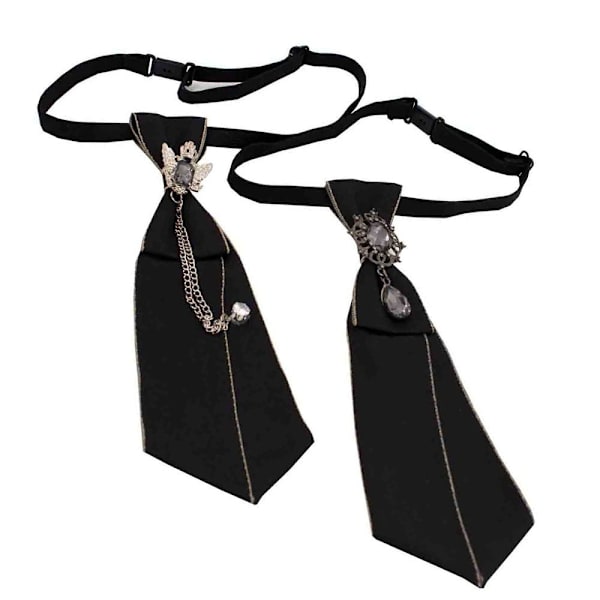 Svart slips smykker Bowtie 3 3 3