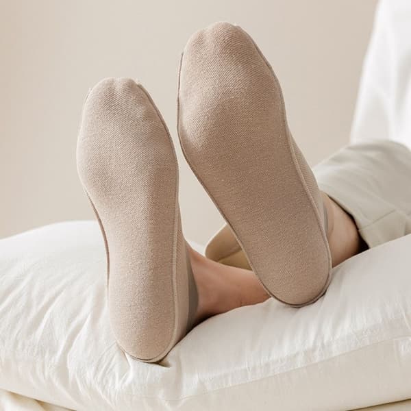 2 par Ice Silk Sock Invisible Sokker MØRKEGRÅ dark grey