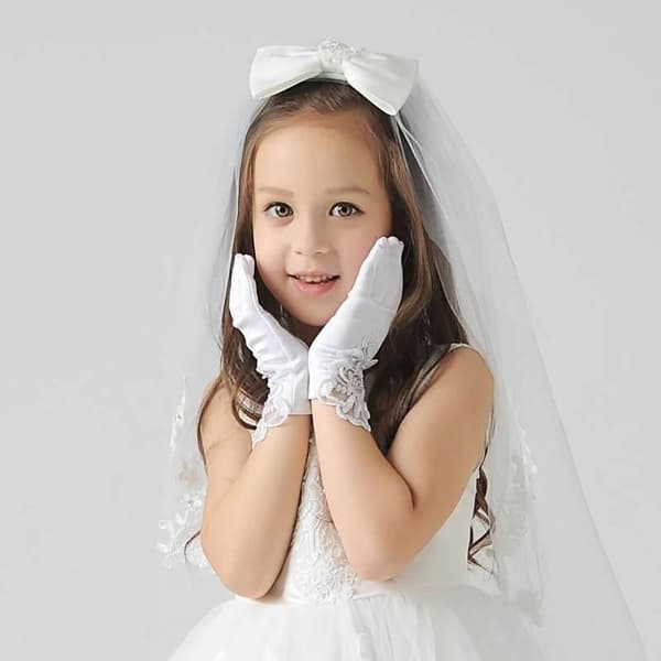 Bryllupshandsker Prinsessehandsker 4-7 ÅR 4-7 years old
