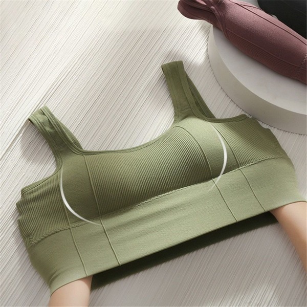 Sport BH Väst Underkläder Yoga BH Andas green