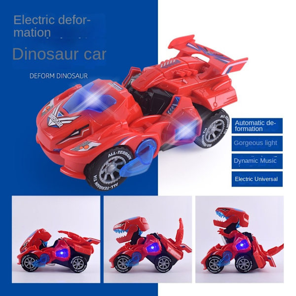 Electric Transformer Lelut Autot Dinosaurukset Toy Vehicles blue