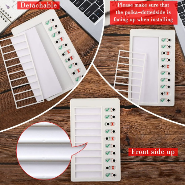 3 stk Blank Checklist Board Blank Erstatningspapirer To Do List