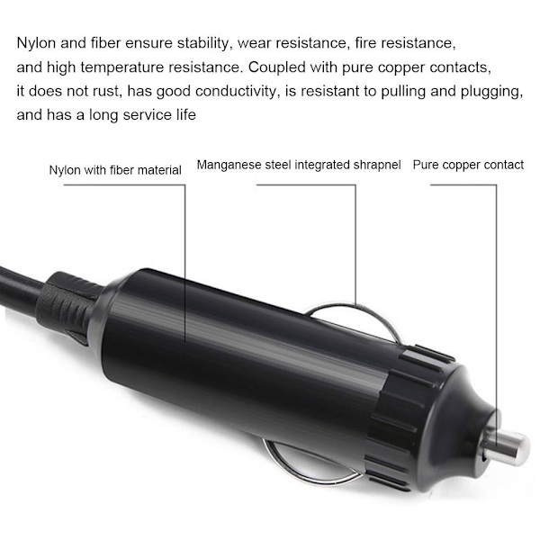 Bil Power Inverter Automotive Power Inverter Spänningstransformator Black