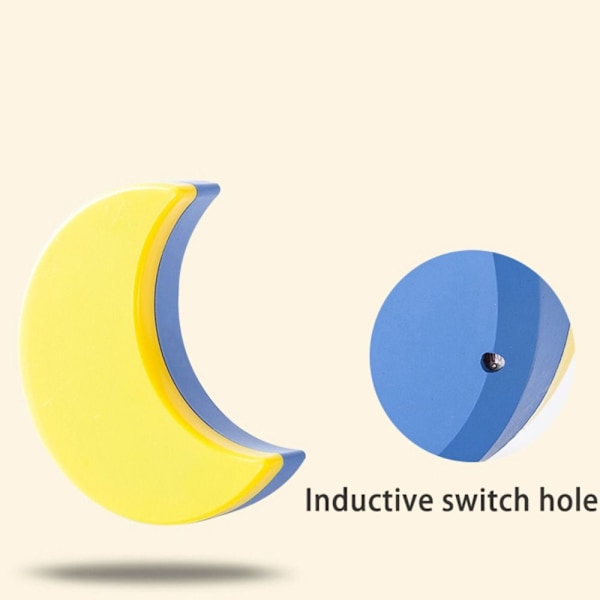 2kpl Lamppu Moon Shape KELTAINEN EU PLUG EU PLUG yellow EU Plug-EU Plug