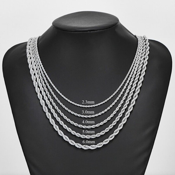 Rebkæde Slange Bred Halskæde SØLV 41CM 41CM silver 41cm-41cm