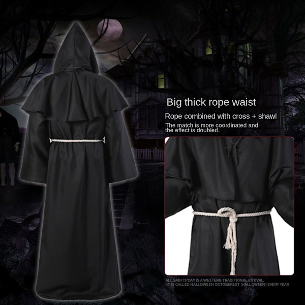 Munkkivaatteet Halloween-asut WINE RED L wine red L