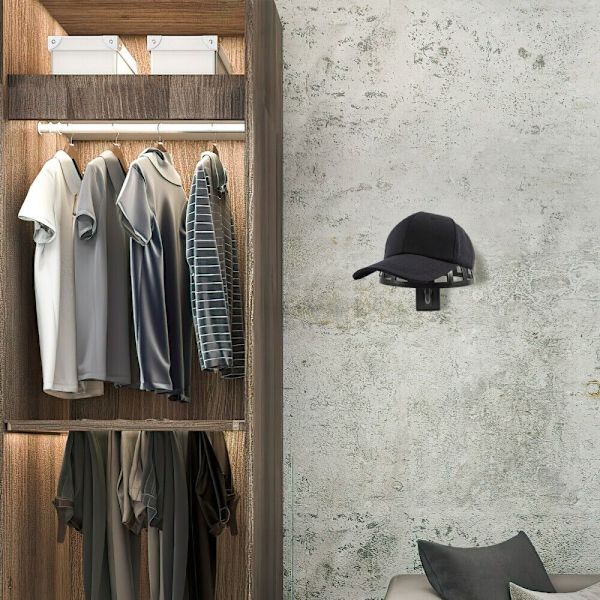 Hat Display Tool Peruukkinäytön pidike MUSTA Black