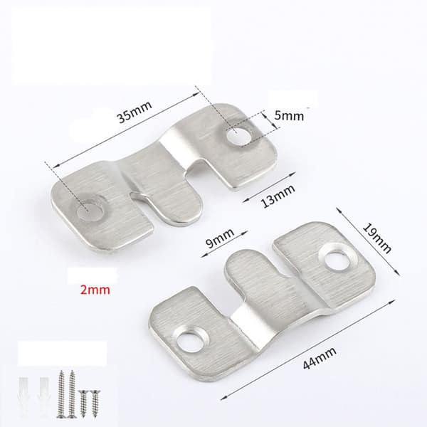 Interlock hengende spenne innfelt monteringsbrakett SILVER S Silver S