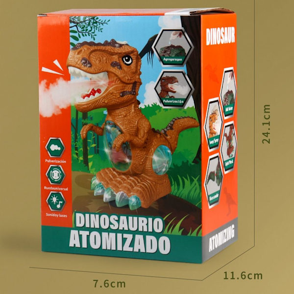 Dinosaur Legetøj Elektrisk Spray Dinosaur Legetøj GUL Yellow