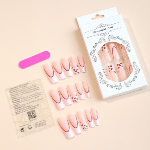 Fake Nails Long Water Pipe 8 8 8