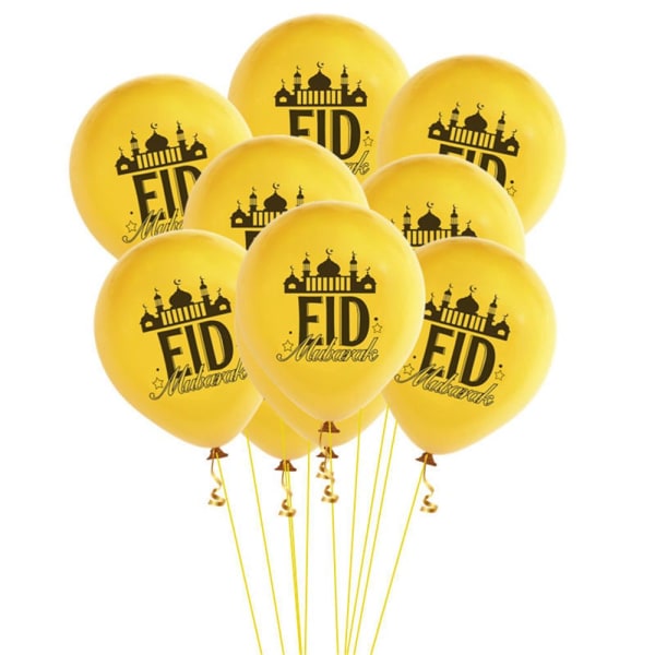 10 stk Eid Mubarak Balloner Oppustelige Legetøj 10 STK STYLE3