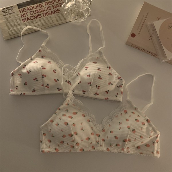Cherry Print BH Push-up Underkläder S-322 2 S-322