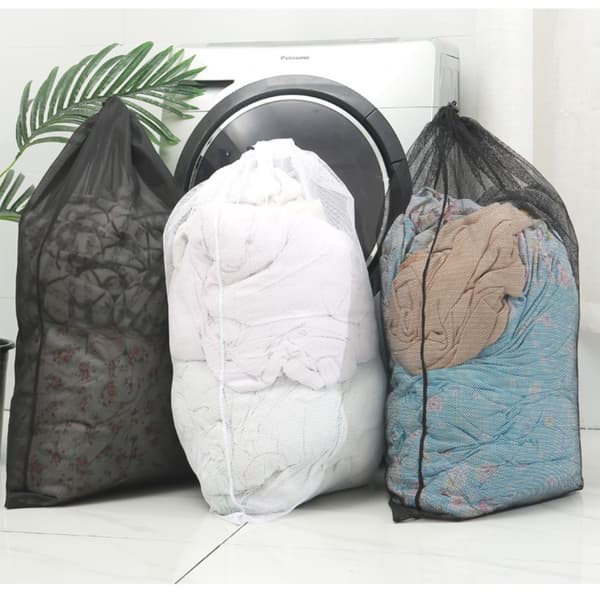 Mesh Laundry Bag Laundry Hamper Liner Taitettava mesh