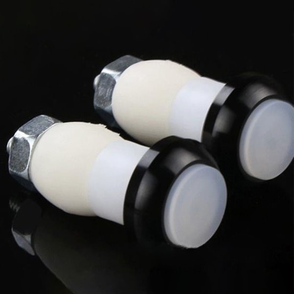 2 STK Sykkelstyre Light End Plug Light SORT black