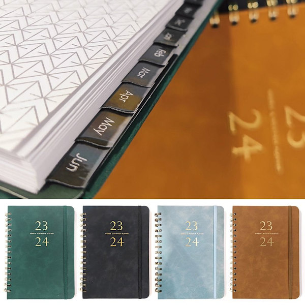 2024 Agenda Book Diary Weekly Planner BROWN Brown