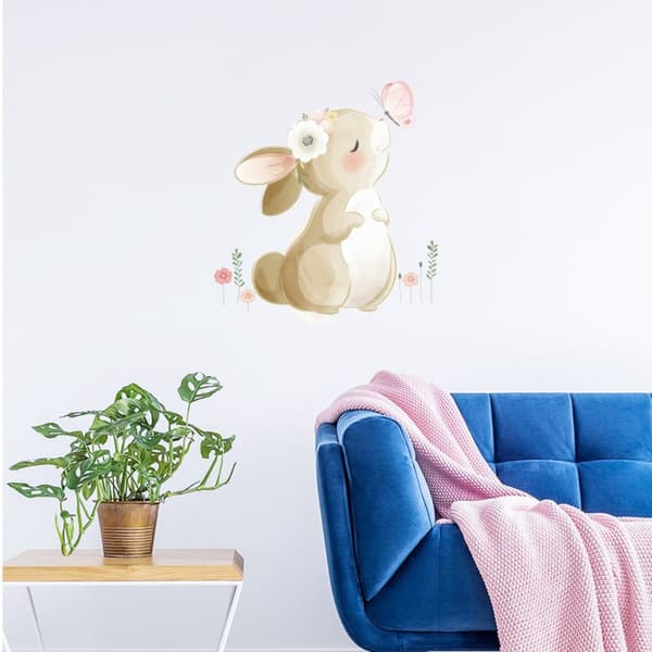 Seinätarra Bunny Tarrat Kodinsisustus