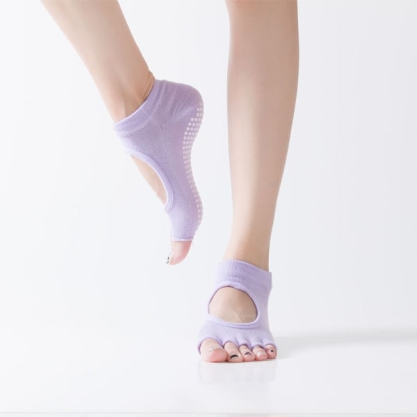 Varpaattomat sukat Half Toe Socks VAALEEN LILLA light purple