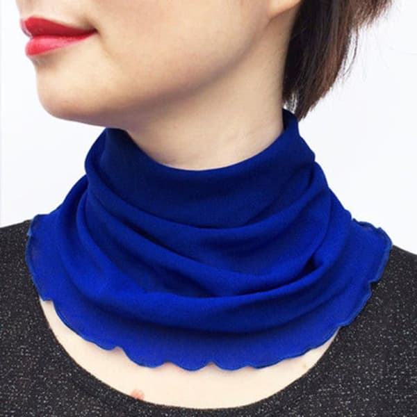 Sidenscarf False Collar VIT VIT white