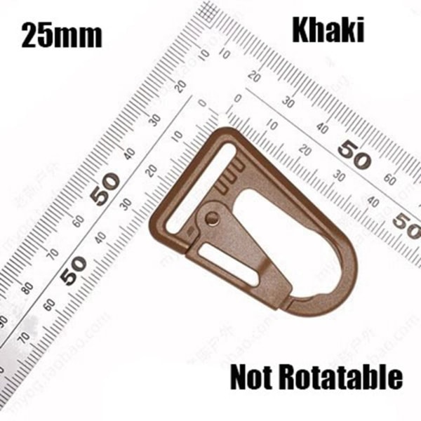 Eagle Mouth -solki Kotkan koukku KHAKI 25 MM EI PYÖRITÄ EI Khaki 25mmNot Rotatable-Not Rotatable