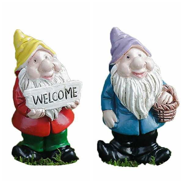 2st Mini Gnome Figurines Miniature Dwarfs Statue 1 1 1