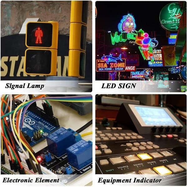 500 stk. LED-lys LED-lampeperler, lysemitterende diode
