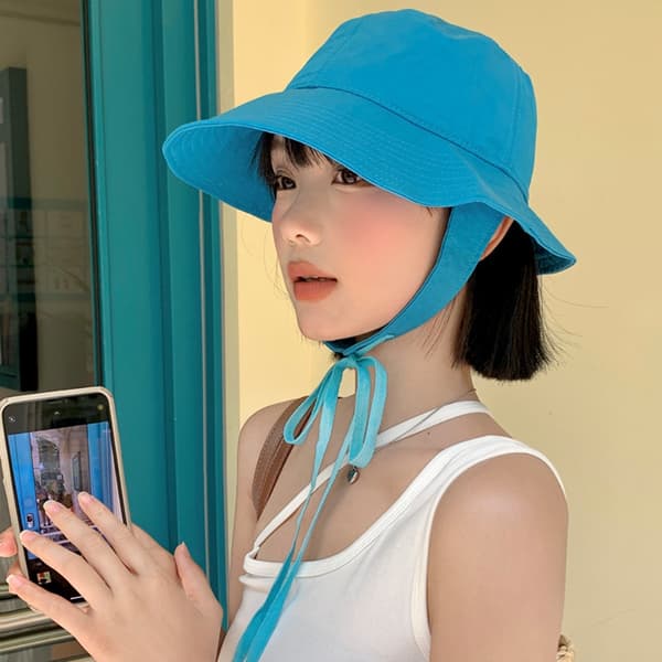 Strap Bøttehatter Dame Caps BLÅ blue