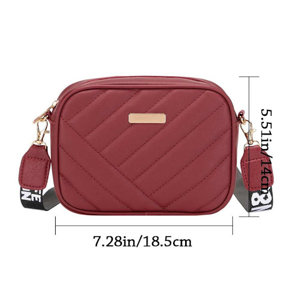 Mode PU Axelväska Handväskor Dam Sling Bag RÖD red