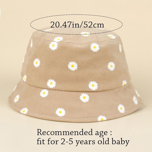 Børne Bucket Hat Solhætte KHAKI Khaki