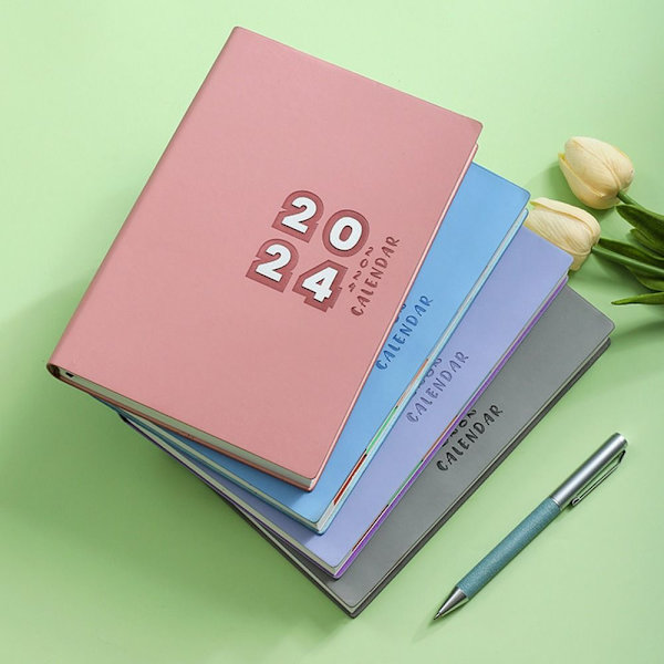 2024 Agendabog Kalenderbog BLÅ blue