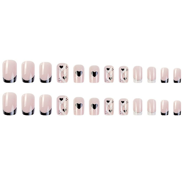 Franska Fake Nails False Nail Press på naglar