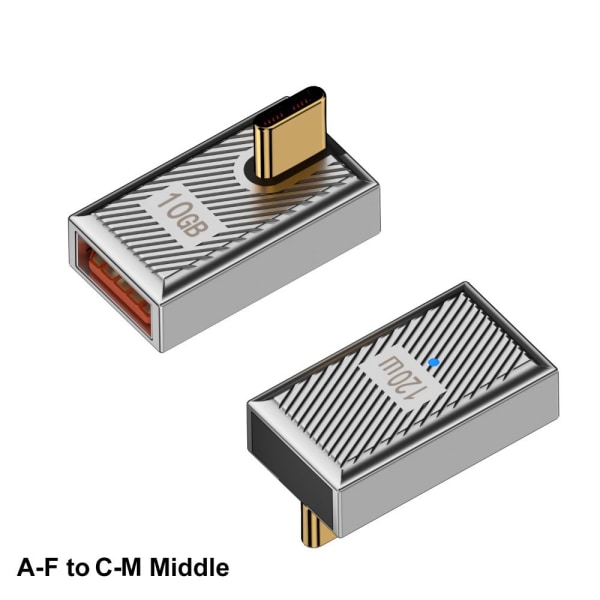 Type-c til USB-A konverter OTG Adapter A-F TIL C-M MIDTE A-F TIL A-F to C-M Middle