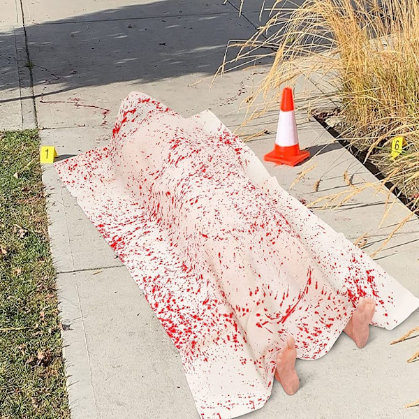 Fake Corpse Prop Haunted House Party Dekor Oppblåsbart Corpse