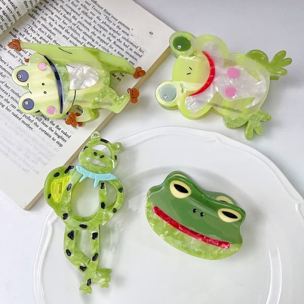 Groda Hårklämma Groda Hårklo DANSANDE GRODA DANSA GRODA dancing frog