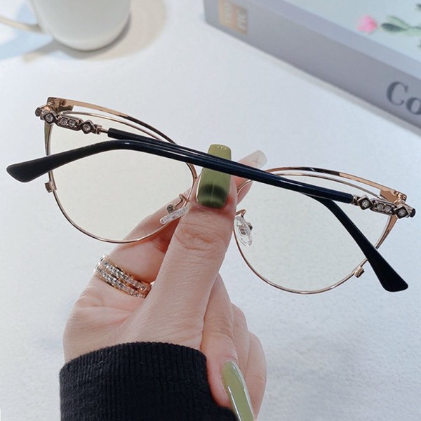 Anti-Blue Light Glasses Square Eyeglasses KAFFE Coffee