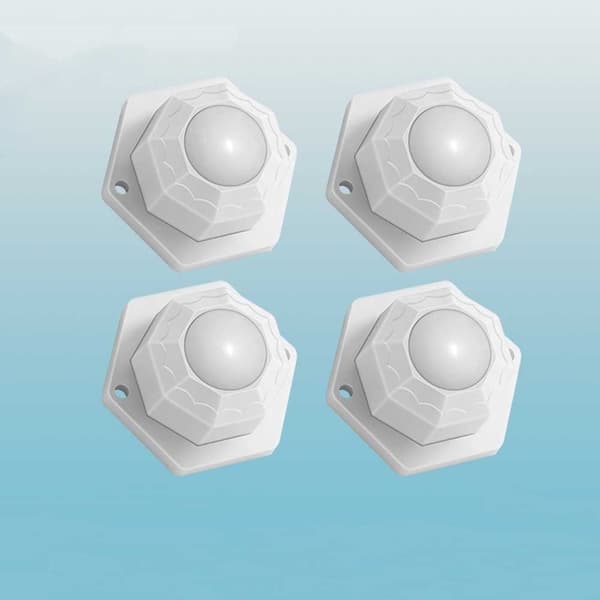 Mini Svinghjul Møbelhjul HVIT PLASTPERLEPLAST White Plastic bead-Plastic bead