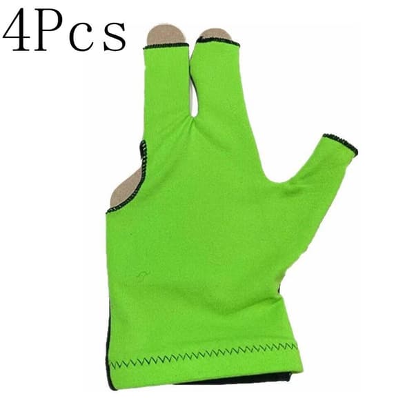 Billardhandsker Trefingerhandsker GRØN Green