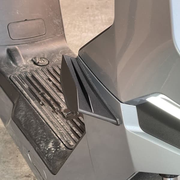 2ST Motorcykel Winglet Aerodynamisk Wing Kit GRÅ grey