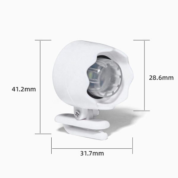 For Croc Frontlykter Hole Shoe Lommelykt HVIT White