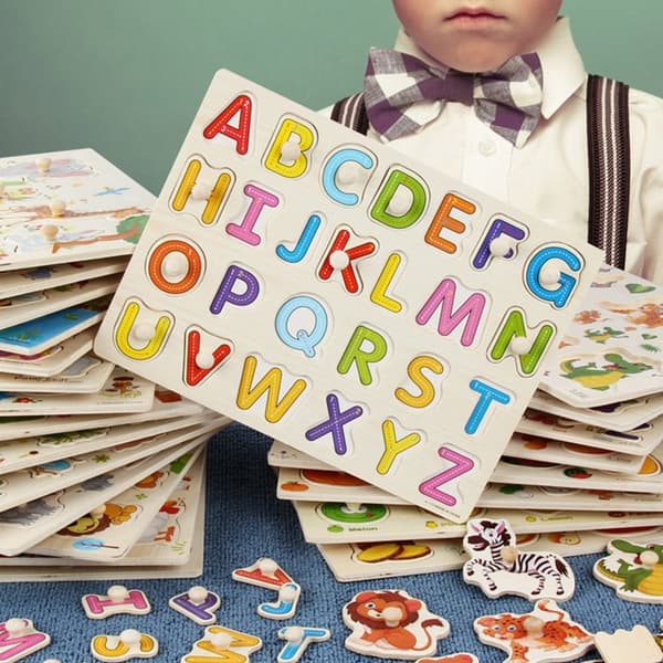 Handgripbrädor träpussel C C C