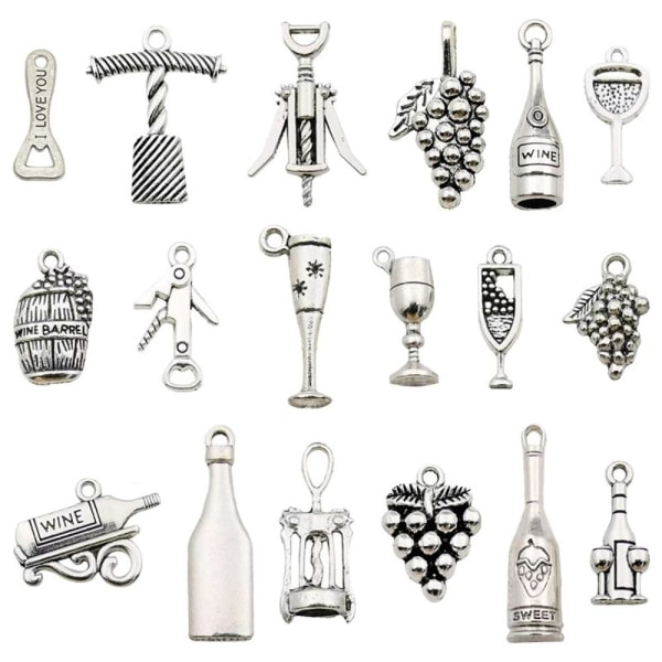 Alloy Wine Charms Champagne Cocktail Goblet Charms Vinglas
