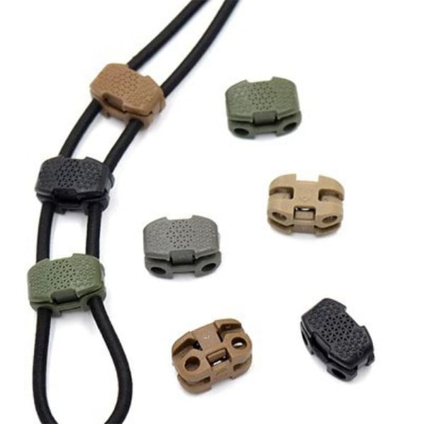 2stk Spring Cord Locks Toggle Stopper ARMY GREEN Army Green