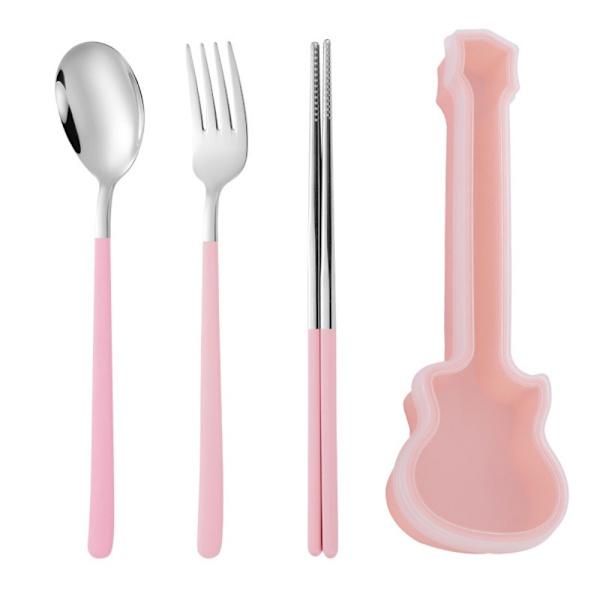 3st/ set bestick med gitarrlåda Skedgaffel Ätpinnar set 5 5 5