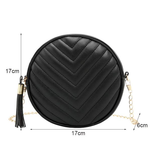 Dame Messenger Skuldertaske Crossbody Tasker sort